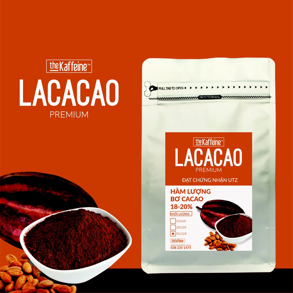 LACACAO プレミアム ピュアココアパウダー 250g The Kaffeine