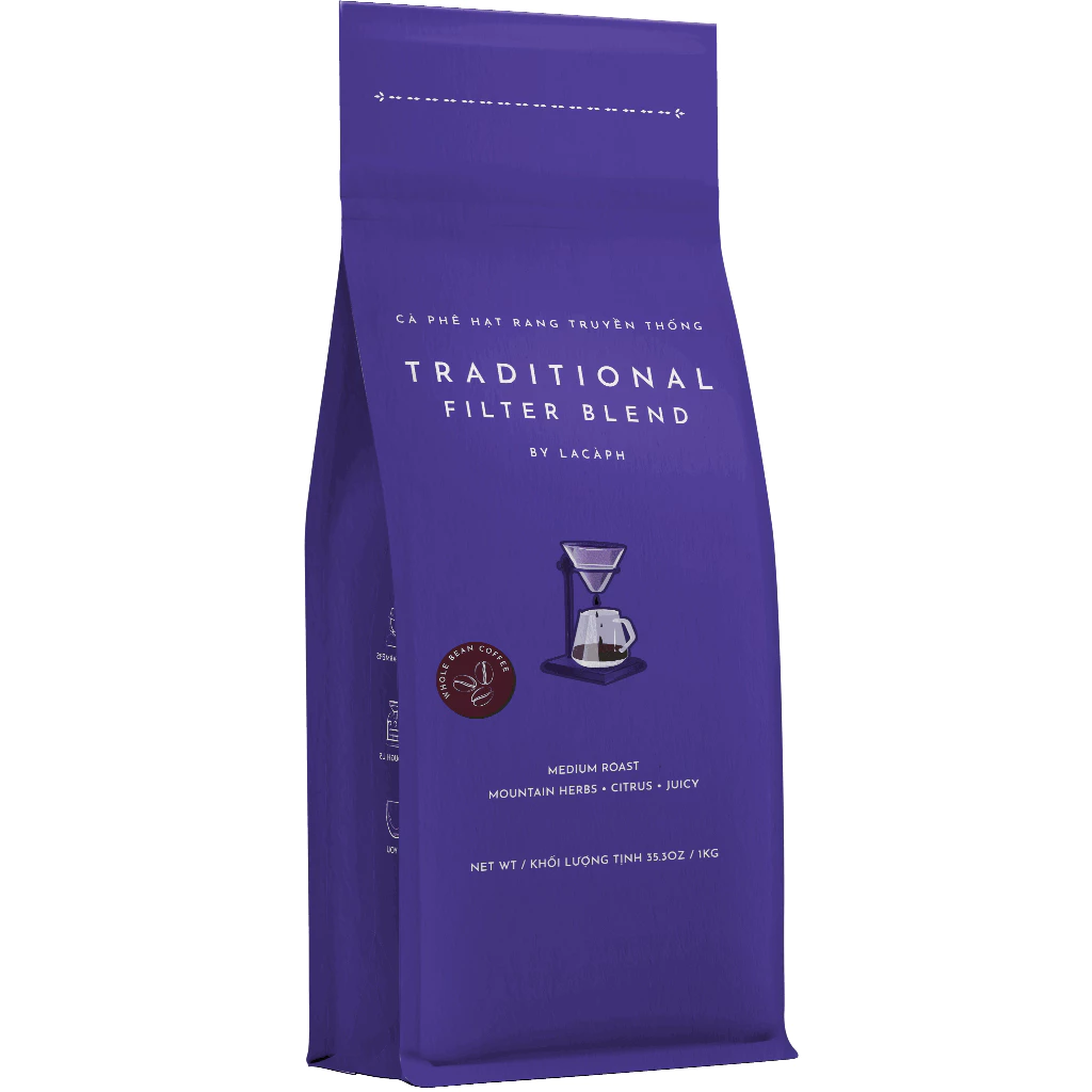 Lacàph アラビカ ホールビーンズ Traditional Filter Blend 250g – ハンドドリップ・水出しコーヒー向け 本格ベトナム産