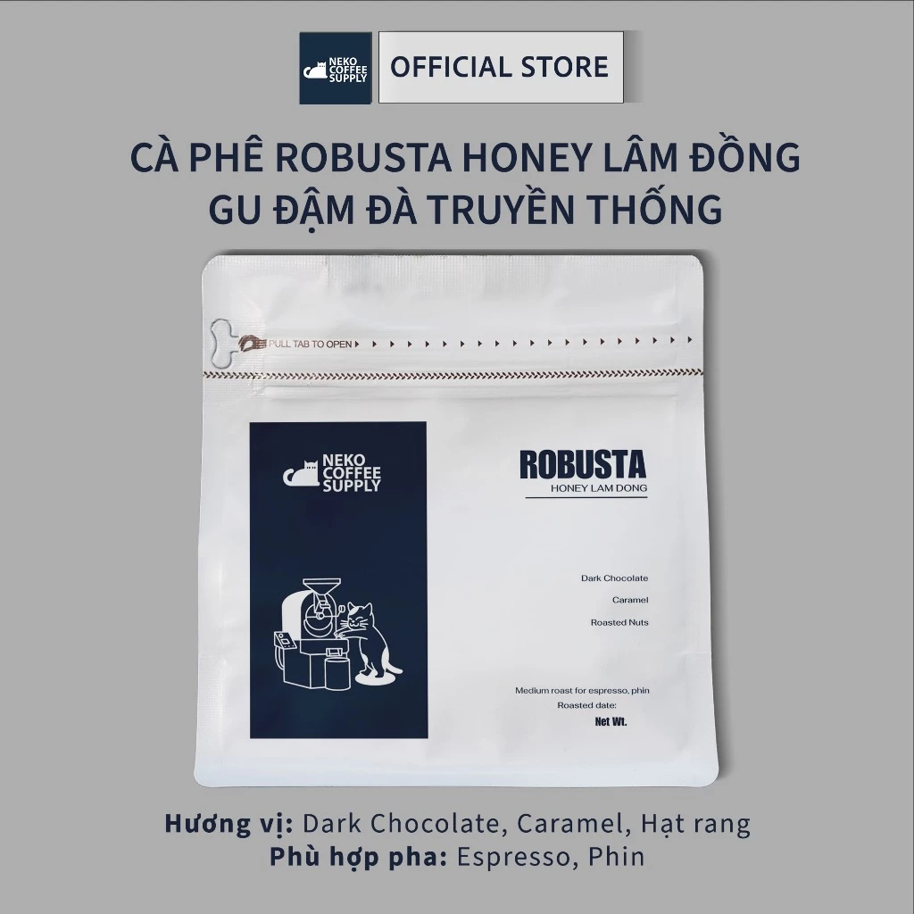 ロブスタ ハニー 林同産 コールドブリュー用 粉コーヒー 1000g - ベトナム伝統コーヒー
