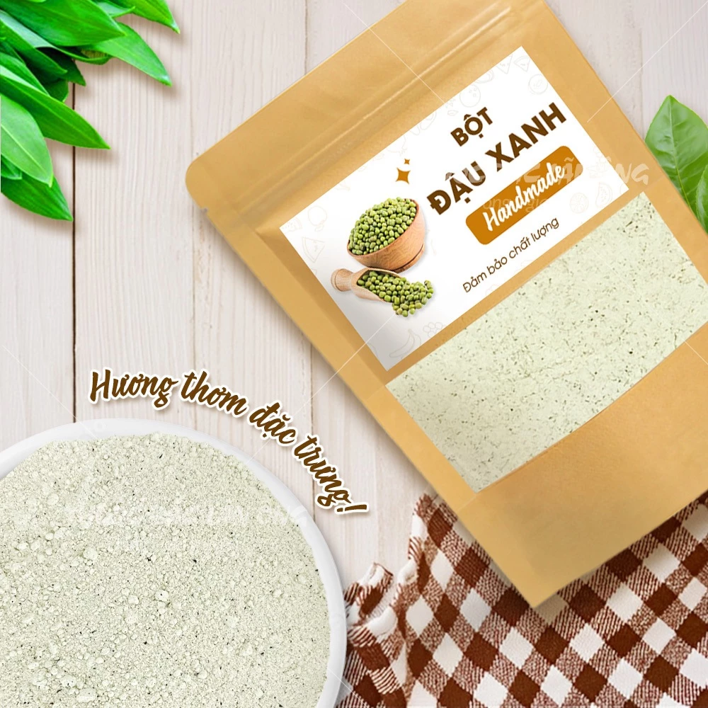 羅漢堂(Lãn Ông)ブランド 栄養満点!香ばしい焙煎緑豆微粉末 300g (美容・健康・イートクリーンに)