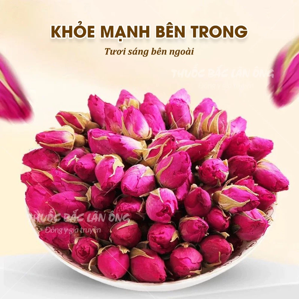 【ラノーン】ダラット産 高級乾燥ローズバッド 100g - 美容ハーブティー、癒しのアロマ、デコレーションに