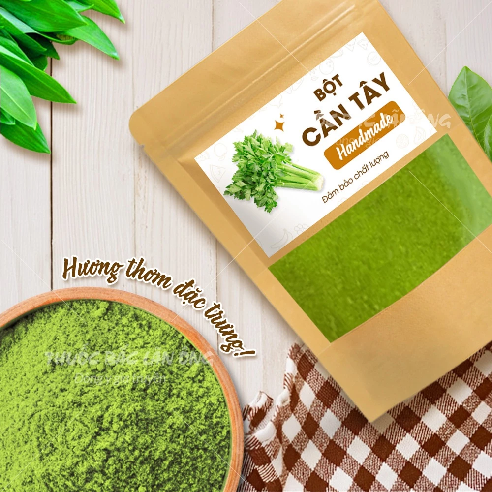 Lãn Ông フリーズドライ セロリパウダー 300g - 純粋、香り高く、なめらか、デトックス・健康ドリンクに