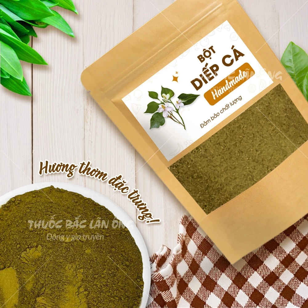 Lãn Ông フリーズドライドクダミパウダー 300g - 純粋、なめらか、飲用・フェイシャルパックでニキビケア、デトックス、美肌効果