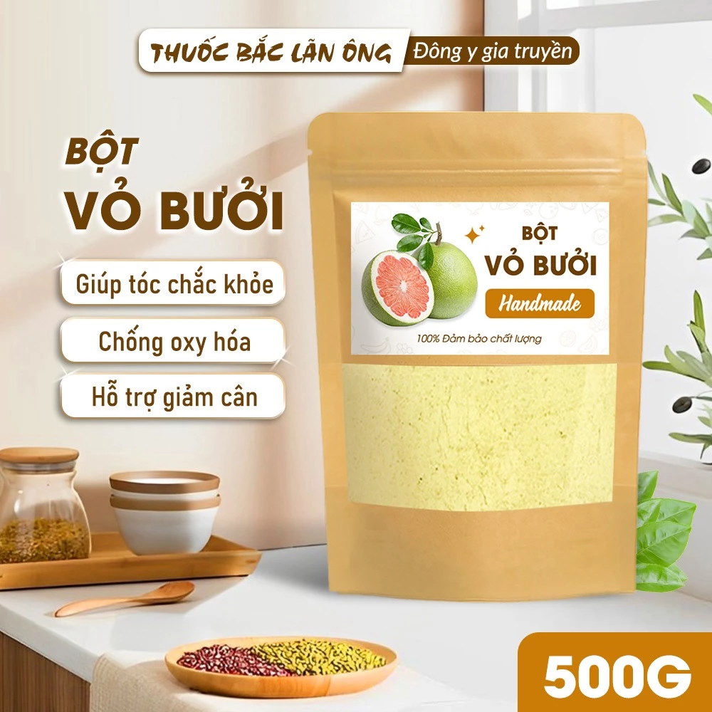 Lãn Ông グレープフルーツピールパウダー 500g - 100%天然、デトックス&美肌・美髪サポート