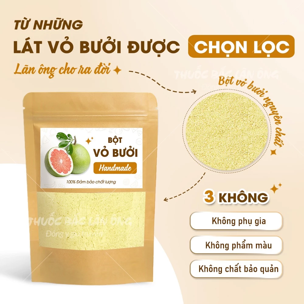 Lãn Ông グレープフルーツピールパウダー 500g - 100%天然、デトックス&美肌・美髪サポート