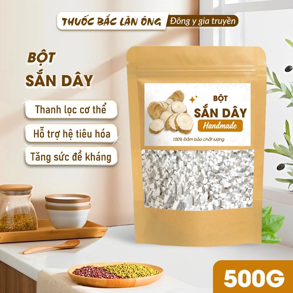 Lãn Ông産 純正手作り葛粉 500g (清熱・解渇に)