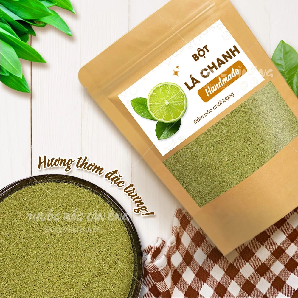 「Lãn Ông」純粋ライムリーフパウダー 500g - 芳醇な香り、きめ細かく、消化を助ける