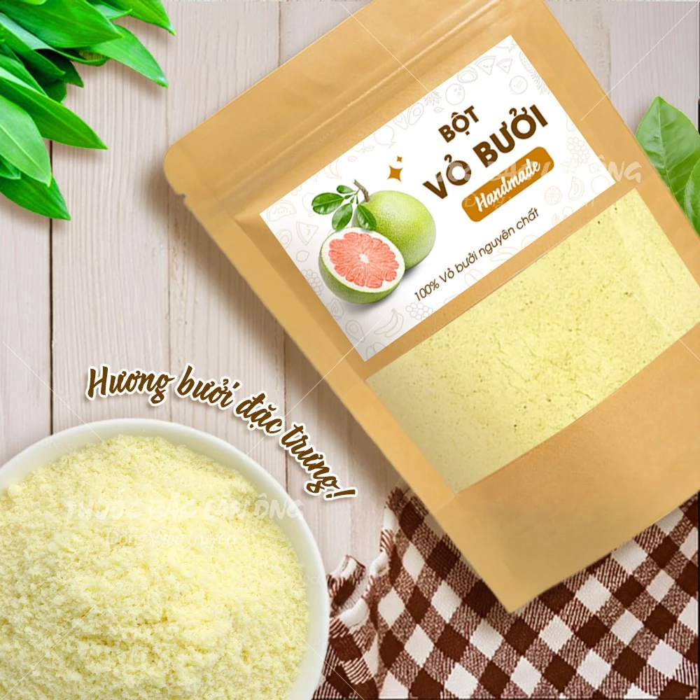 Lãn Ông 純粋文旦の皮パウダー 300g – デトックス、体内クレンジング、芳醇な香りで美肌・ダイエットサポート