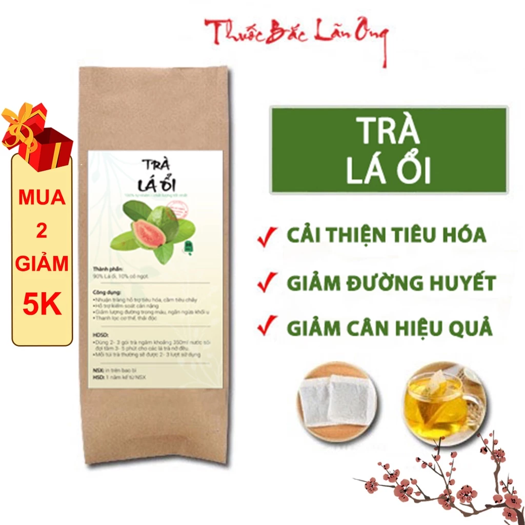 Lãn Ông 若葉グアバティーバッグ 30包入 - 健康と美容をサポート