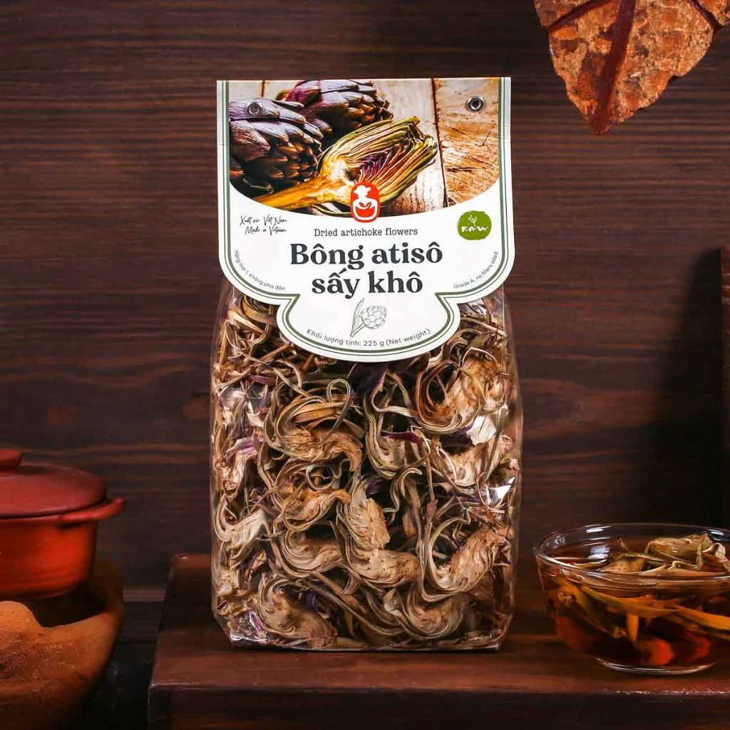 Langfarm ダラット特産：最高級 乾燥アーティチョークの花（225g）- 心身を癒す自然のハーブティー
