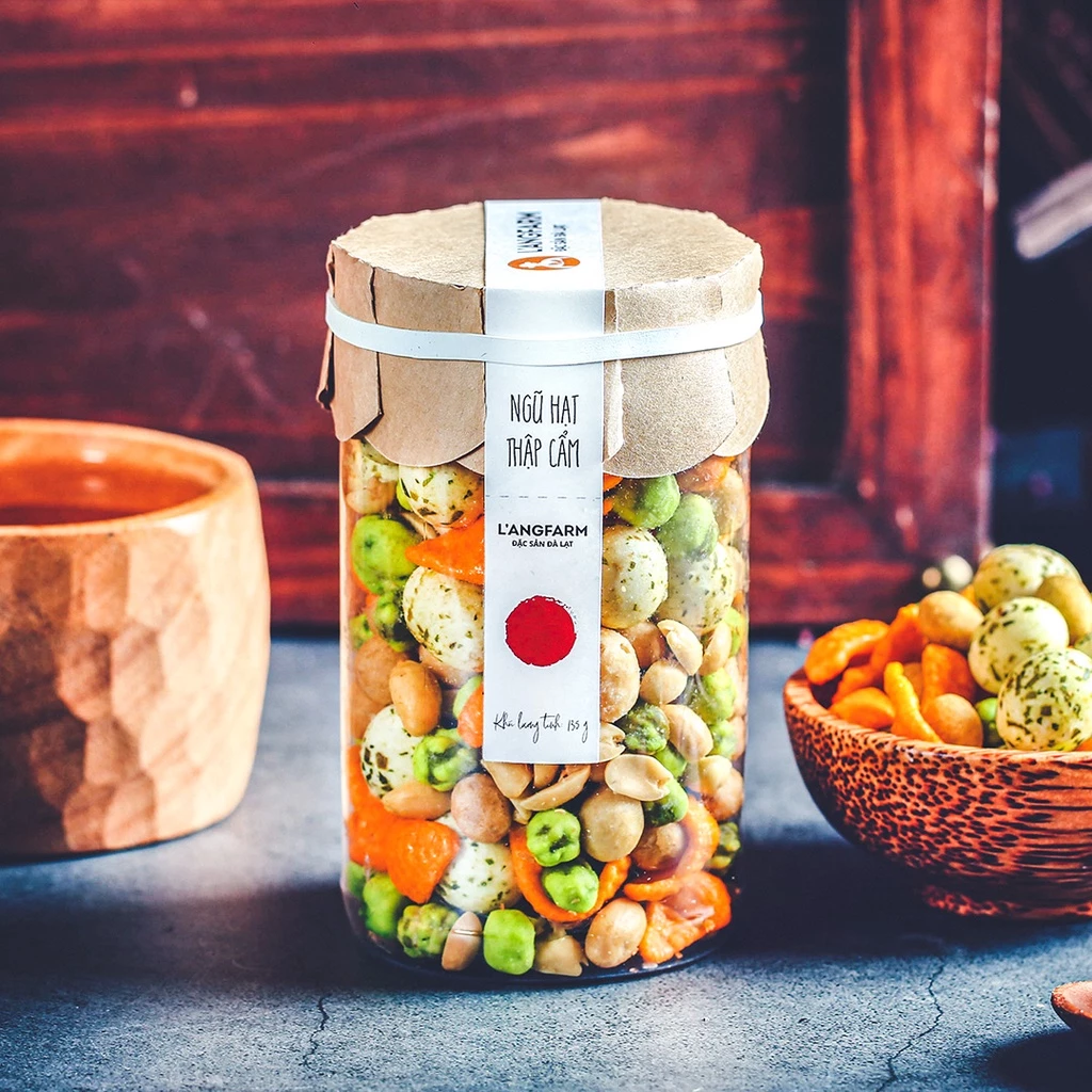 ベトナム特産 ラングファーム彩りミックス豆菓子 - 絶品やみつきヘルシースナック
