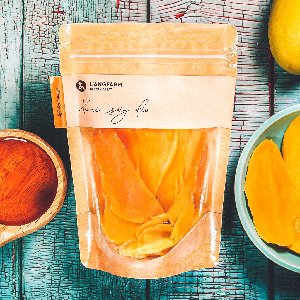Langfarm特産!とろけるやわらかドライマンゴー 225g - 自然な甘さ、もちもち食感の絶品おやつ