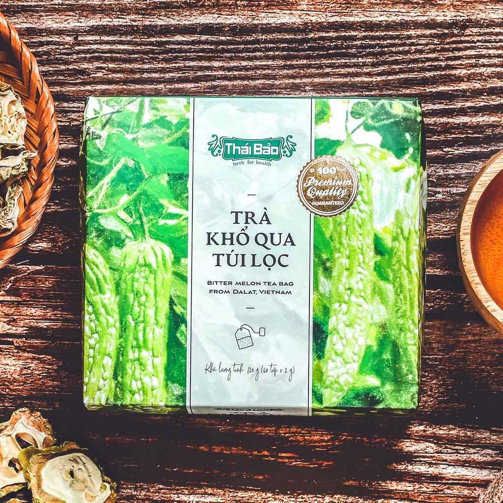 Langfarm x Thái Bảo 健康ゴーヤ茶（ティーバッグ）- ダラット産、自然な風味