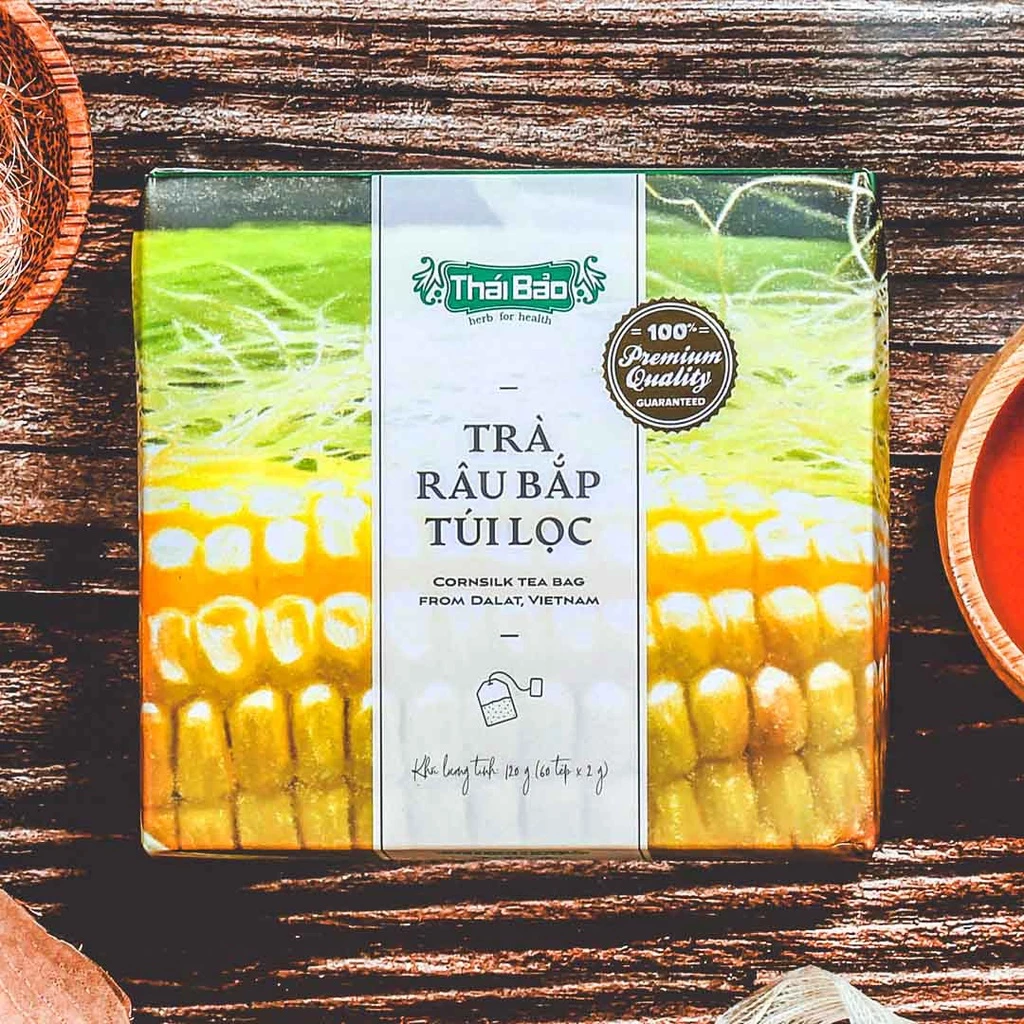 【Langfarm x Thái Bảo】ダラット産 天然コーンシルク(トウモロコシのひげ)ティーバッグ – 健康と美容に!優しい香りのハーブティー