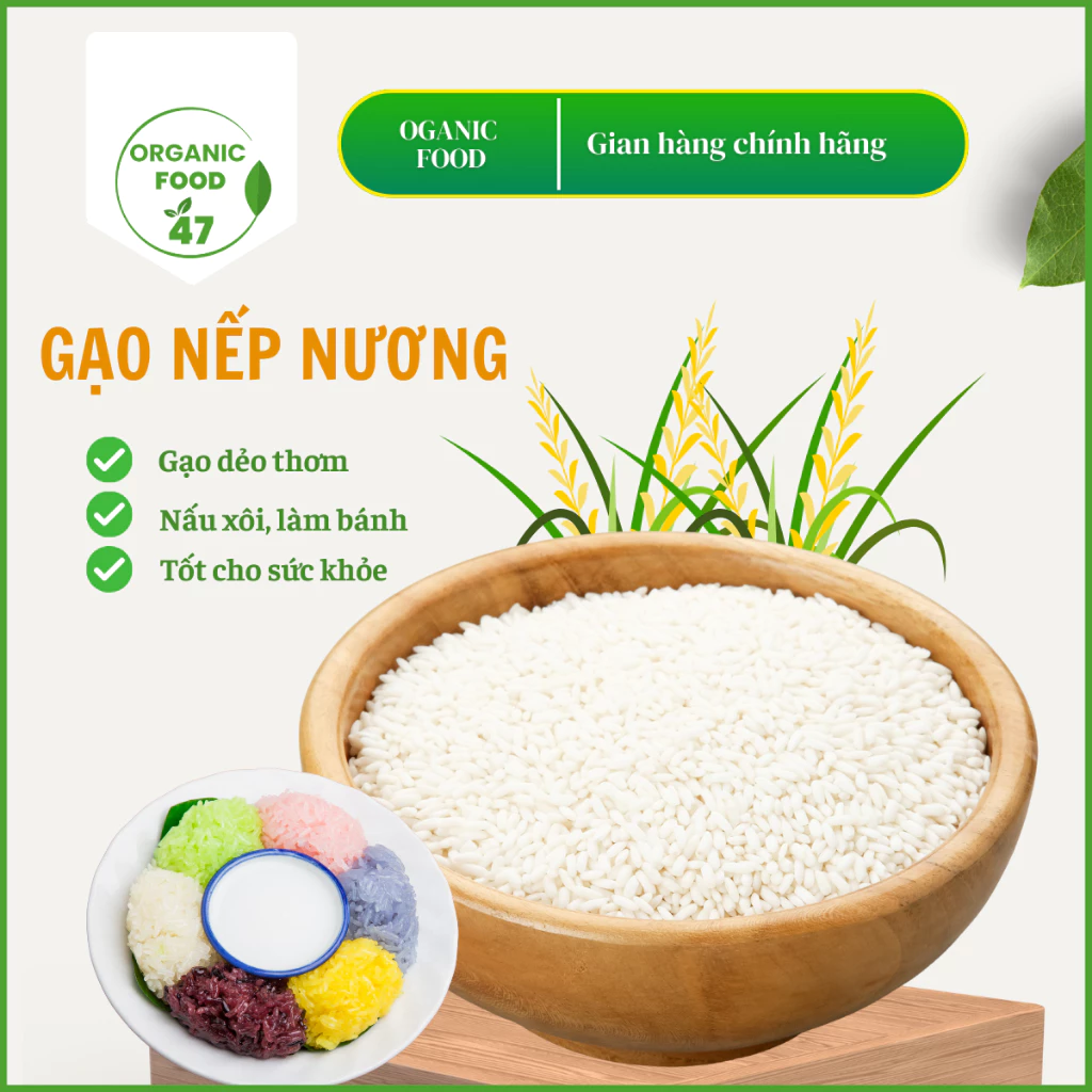 ラオス高地もち米 500g：香り高くもちもち、おこわや餅作りに最適！高品質ジップ袋入り