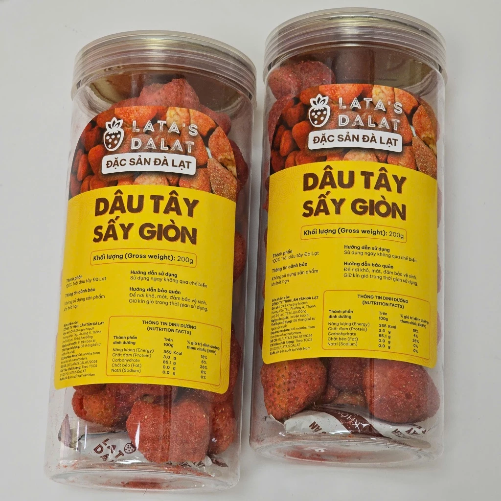 LATA's ダラット産 フリーズドライ サクサクいちご - 特選200g