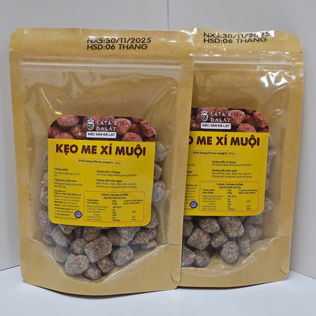 ダラット名物！LaTas自家製 スパイシータマリンドキャンディ 250g