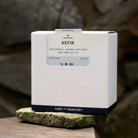 【Le J' cafe】モリファーム・ザライ 100%ファインロブスタ ケフィア酵母ナチュラル製法 エスプレッソ挽き済みコーヒー粉 200g