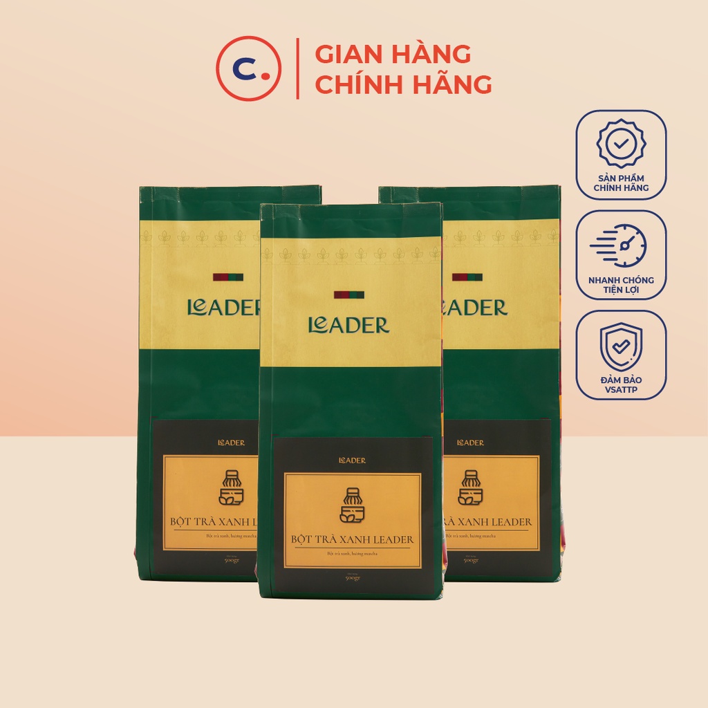リーダー プレミアム台湾抹茶パウダー 500gr - 純ベトナム混合粉末、標準味