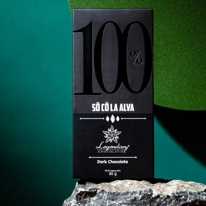 レジェンダリー 100%ダークチョコレート - 無糖・純粋カカオバー - 糖質制限・ヴィーガン・糖尿病向け