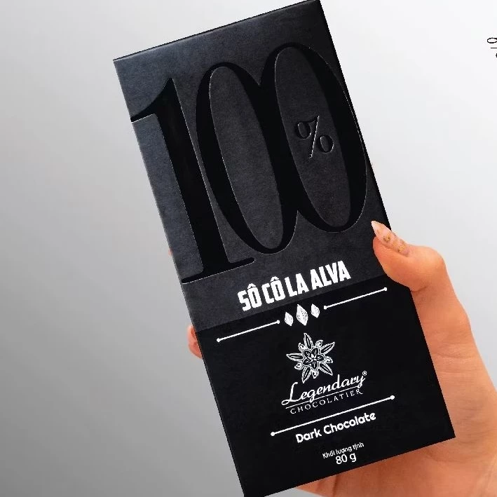 レジェンダリー 100%ダークチョコレート - 無糖・純粋カカオバー - 糖質制限・ヴィーガン・糖尿病向け