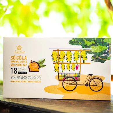 レジェンダリー チョコレートズーム バナナ・ごま・ピーナッツ入り18個\n高級ギフトに最適