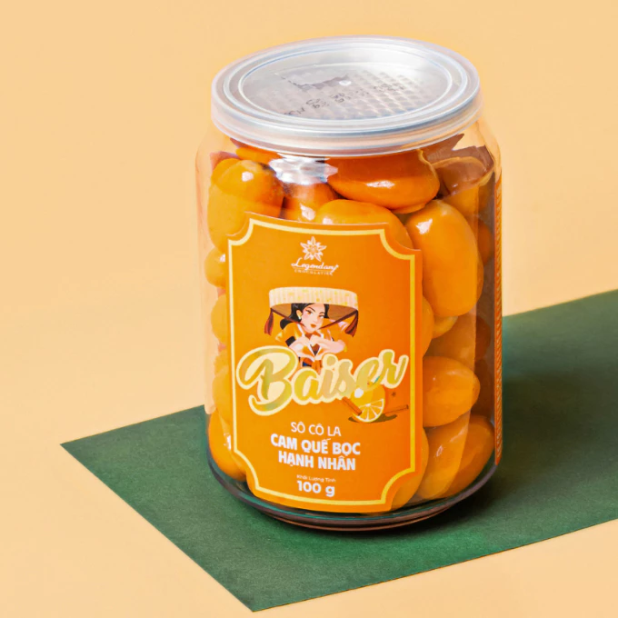 伝説のショコラティエ 低糖質ベゼチョコ オレンジシナモンアーモンド 100g - ヘルシースナック