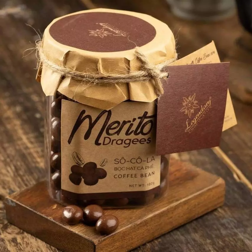 レジェンダリー コーヒー豆チョコ 180g瓶 - 目覚める美味しさ！全年齢に人気の魅惑のショコラ