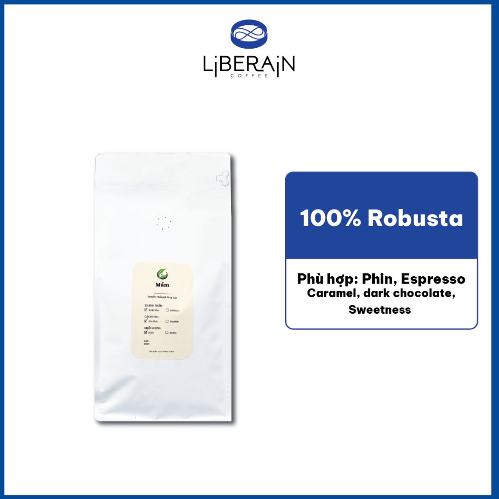 Liberain ロブスタ コーヒー豆 伝統的製法 500g リベライン