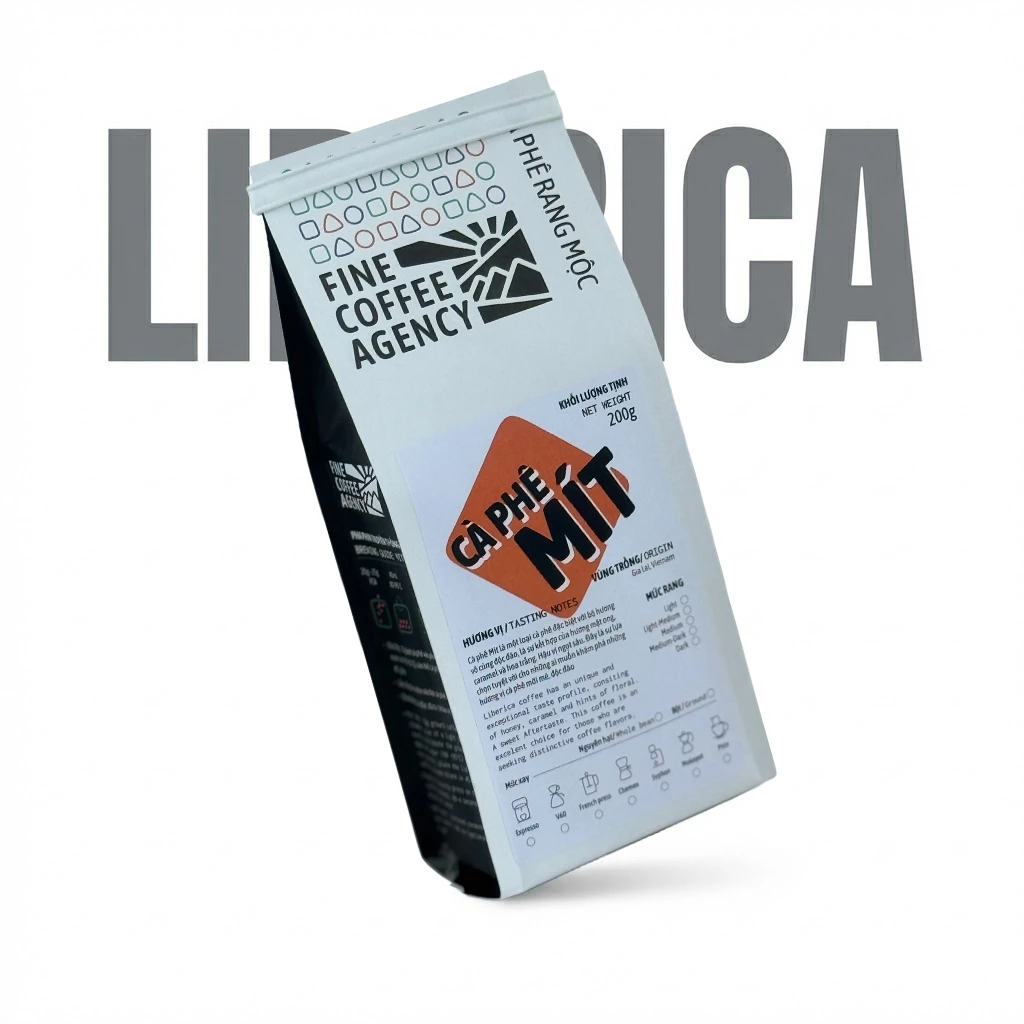 リベリカ ジャックフルーツ コーヒー豆 - ナチュラル製法 - コールドブリュー用 200g - 完熟ジャックフルーツ、カカオ、アーモンドの香り