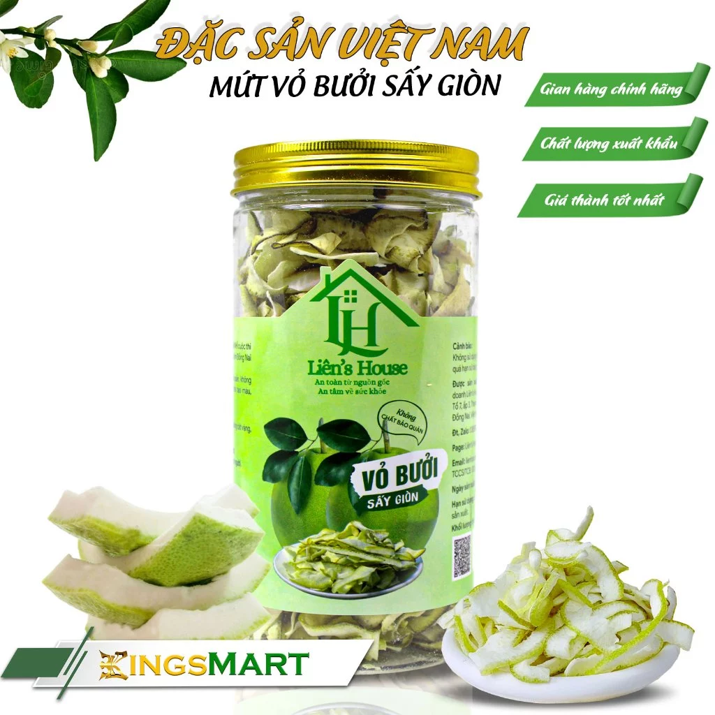 LIÊN'S HOUSE ドンナイ特産 文旦の皮クリスピー（サクサクドライ）150g