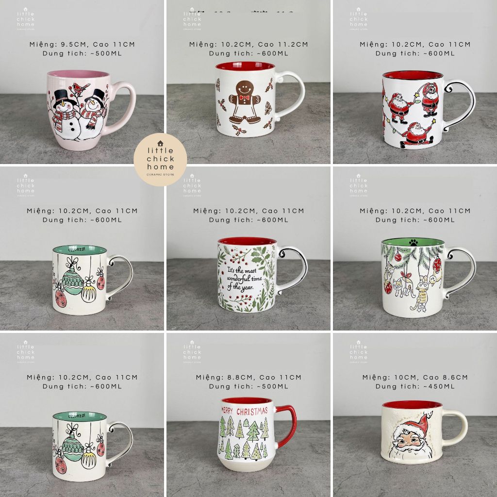 Little Chick Noel Series クリスマスマグカップ 可愛いデザイン 300ml