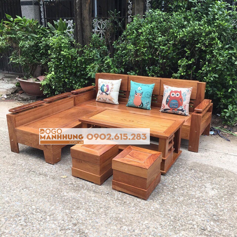 リビングルームの家具、2m x 1.8m T87木製コーナーソファ
