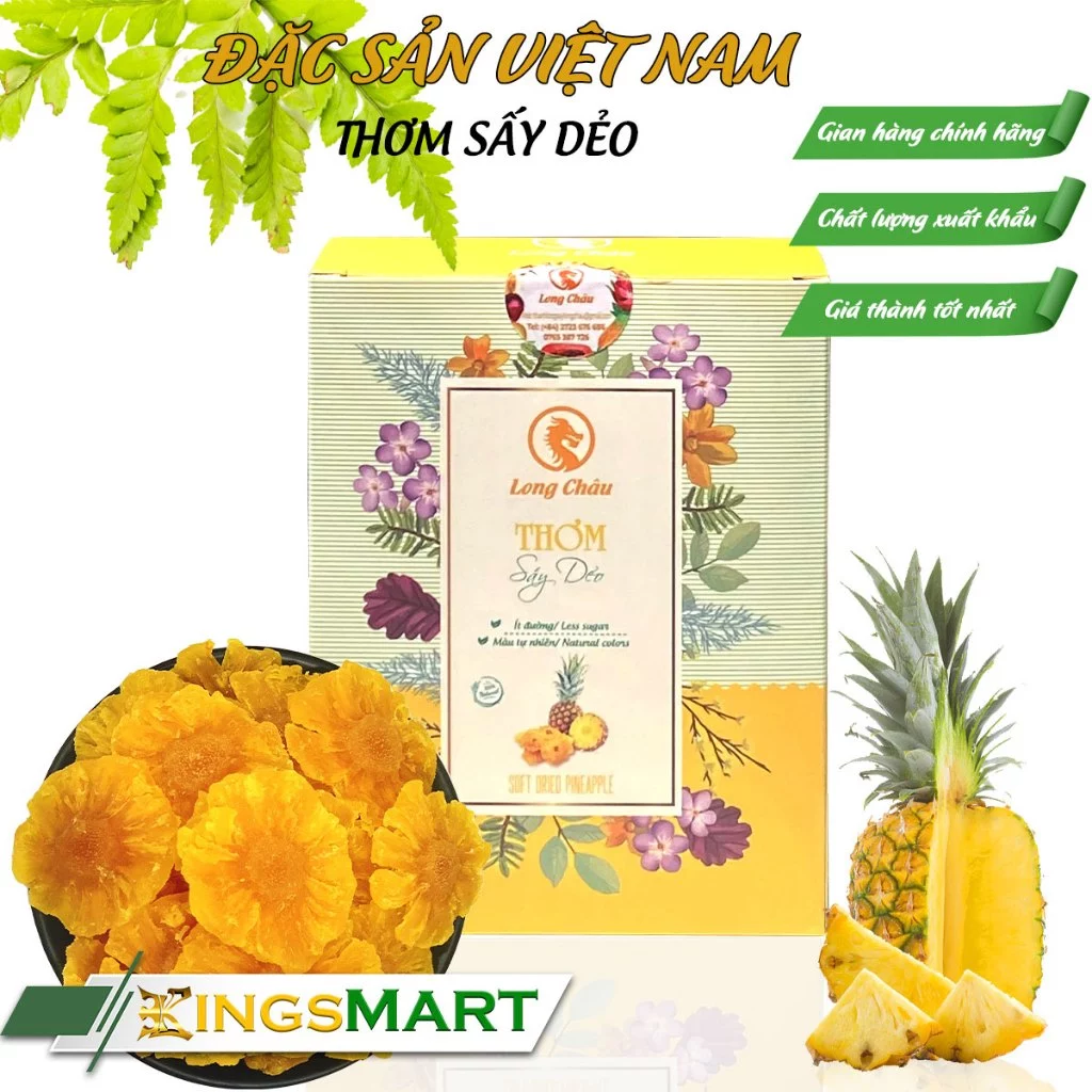 LONG CHÂU ロンアン特産 ソフトドライパイナップル 150g