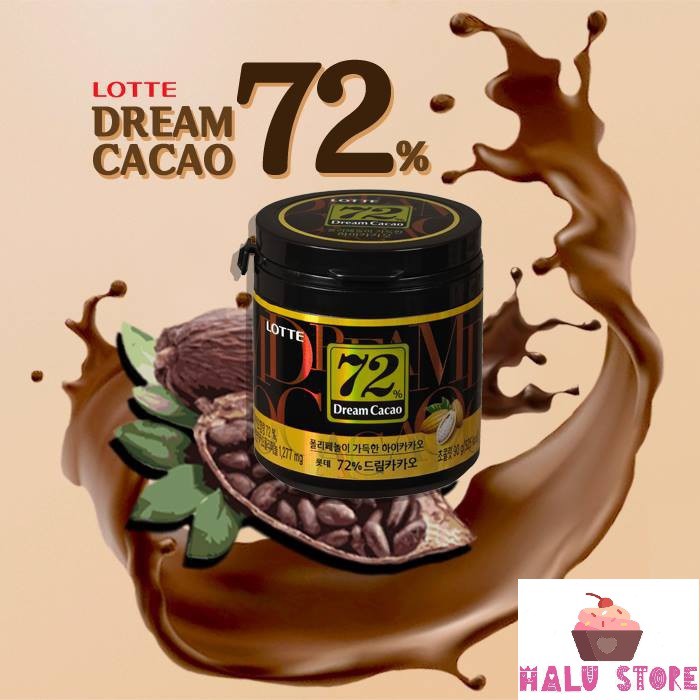 ロッテ ドリームカカオ ビターチョコレート 56% - 72% ロッテ ビターチョコレート ジャー 86gr - 韓国 - 72% タイプ