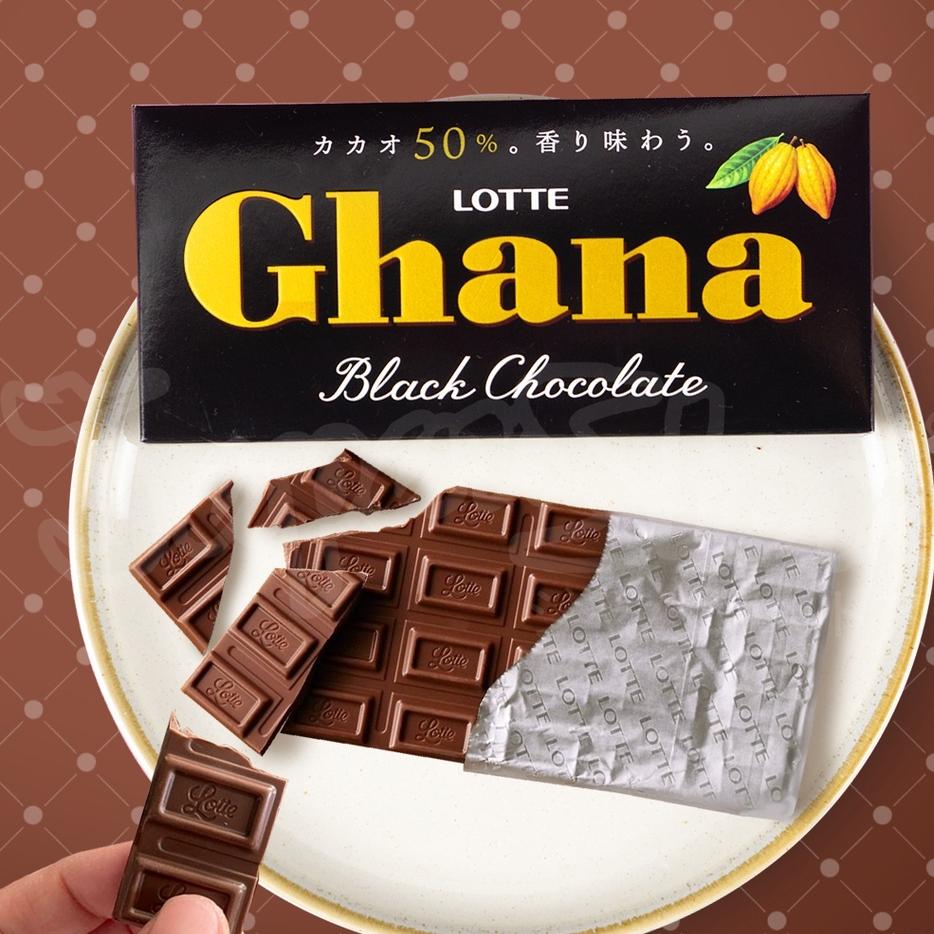 ガーナ ブラックチョコレート バー 韓国産 70g LOTTE