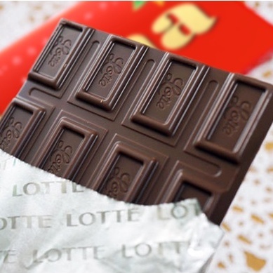 ガーナ ブラックチョコレート バー 韓国産 70g LOTTEの通販