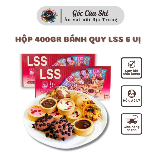 LSS チョコレートチップクッキー 6種アソートボックス 530g