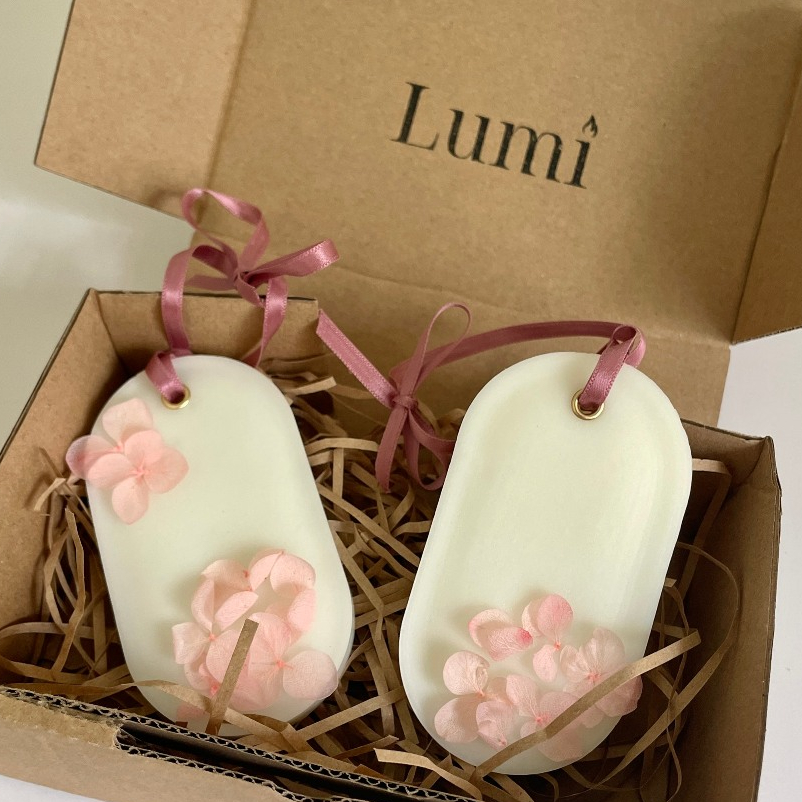 Lumi ビラブド ナチュラルドライフラワー アロマワックスサシェ ギフトセット 3個入り Lumi