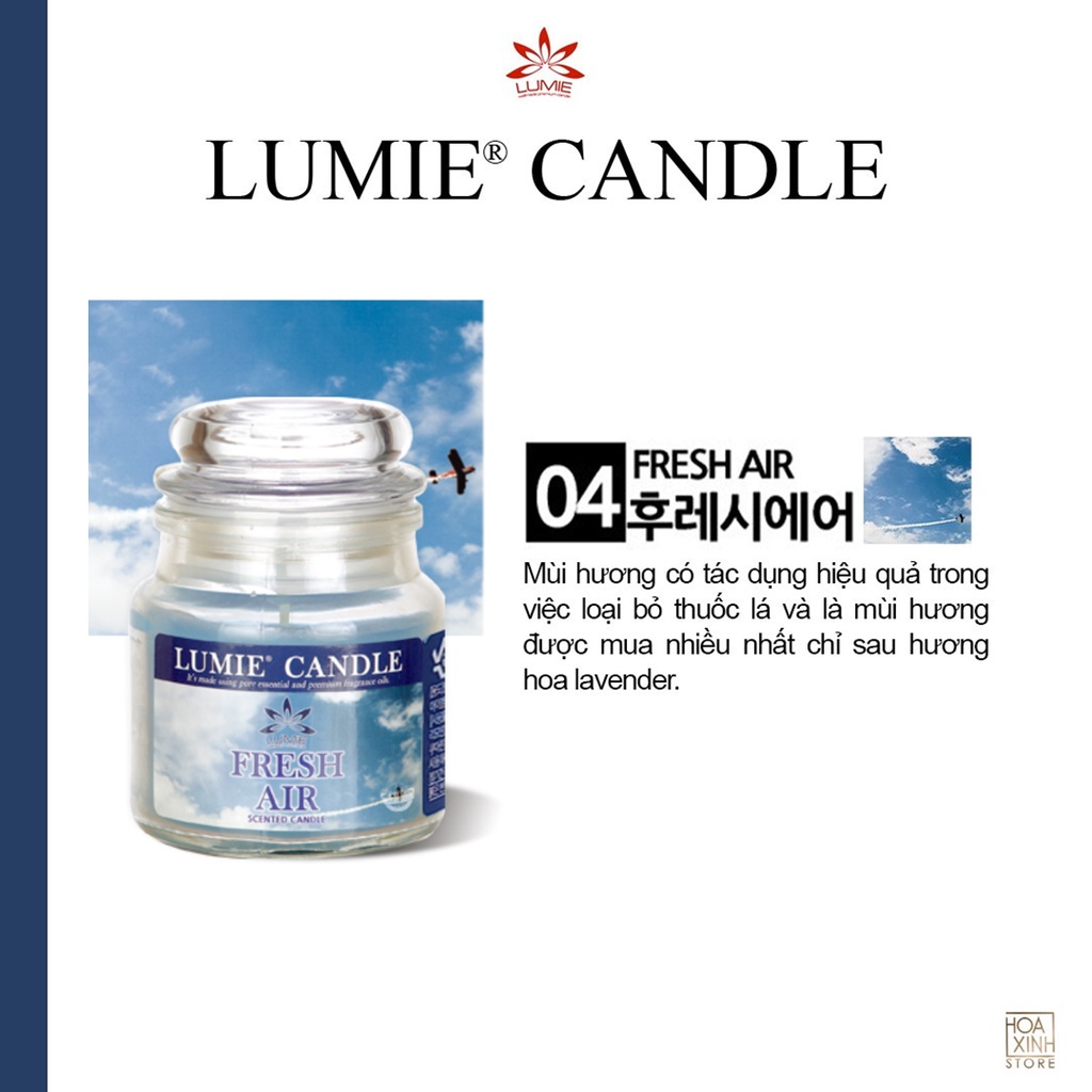 Lumie キャンドル フレッシュエアー アロマキャンドル 爽やかな香り 70g Lumie Candle