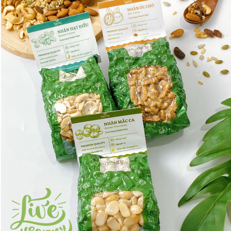 Mắc Ca, Hạt Điều & Óc Chó コンボ ナチュラルミルク 3種 便利で栄養満点 1L 企業名