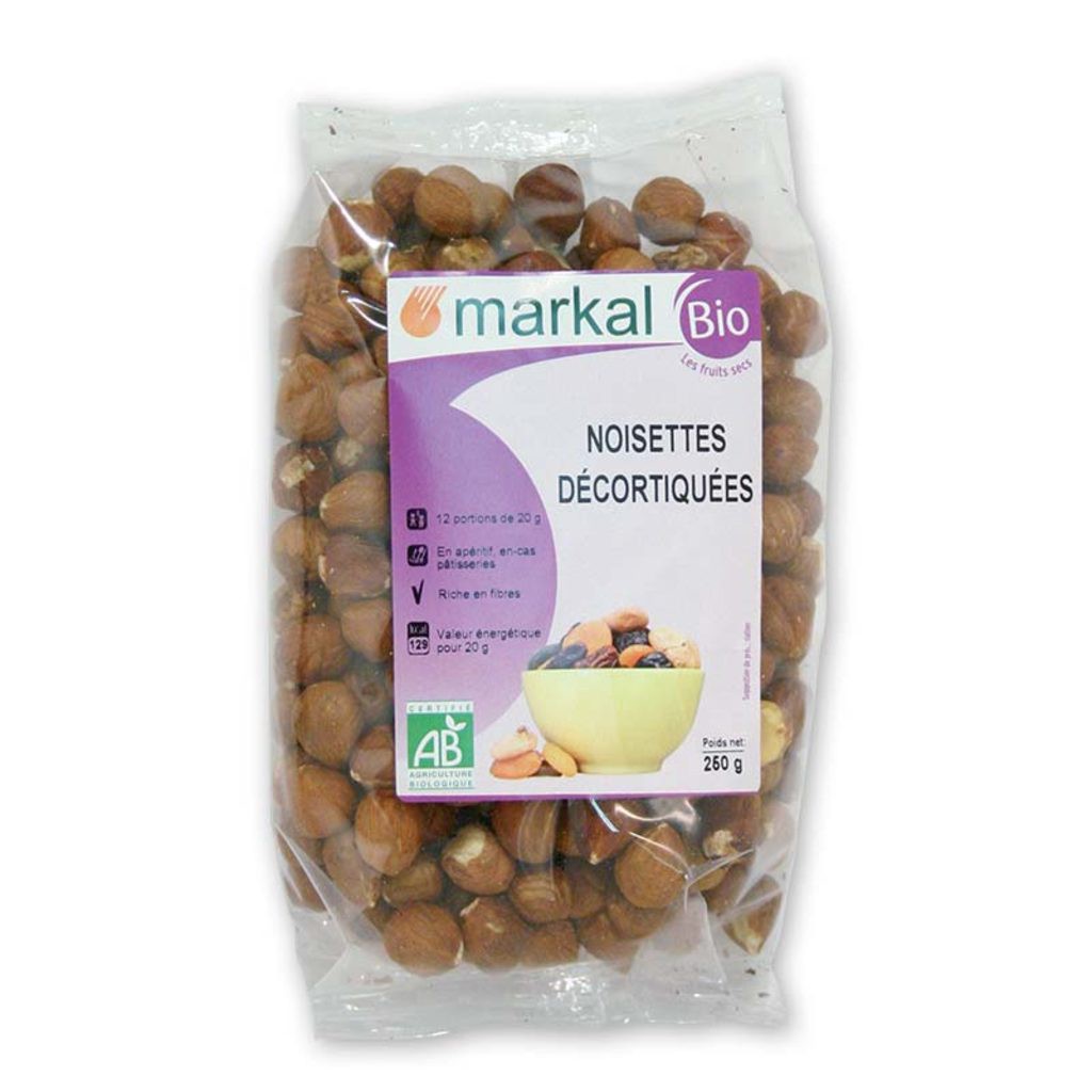 ヘーゼルナッツ 皮あり オーガニック 250g Markal