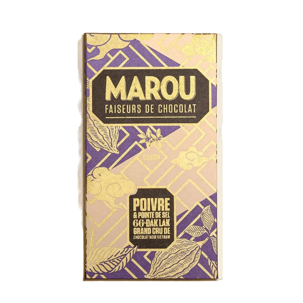 マルーチョコレート ダクラク産 66% 塩胡椒 80g - 異次元の甘辛体験