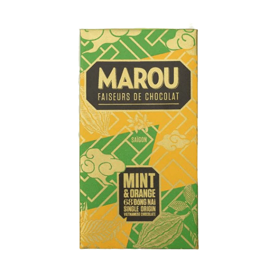 マルーチョコレート ドンナイ産カカオ68% オレンジ＆ミント 80g – 爽やかな香りと深い味わい