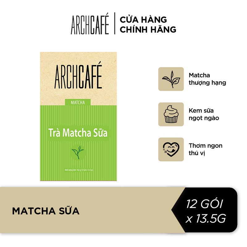 抹茶ミルクティー MATCHA SUA パック(12袋×13.5g) Archcafe