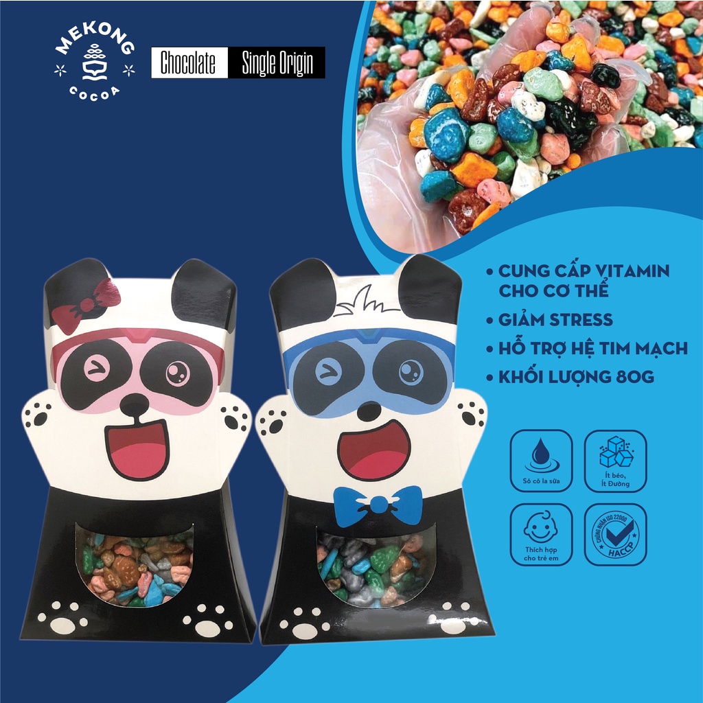 ミルクチョコレート カラフル ベアボックス 80g SCLS06 MEKONG CHOCOLATE