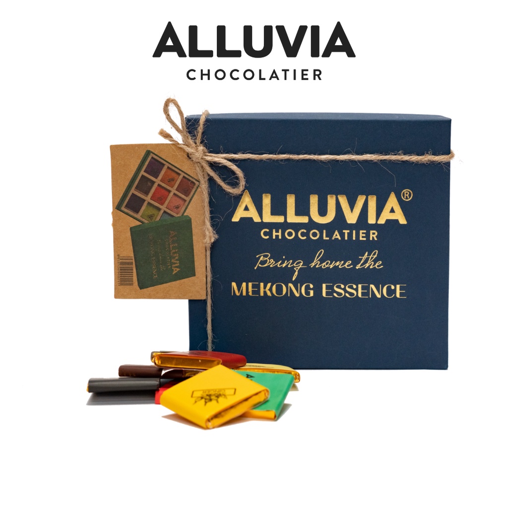 メコン エッセンス ピュアチョコレート ギフトボックス 9個 Alluvia Chocolate