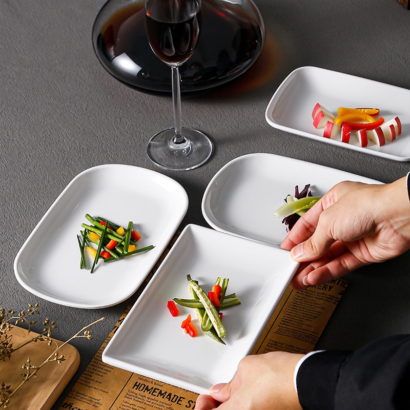 Khay đựng đồ melamine HCN ミニマルデザイン メラミン製 長方形トレイ 軽量 耐衝撃 30×20cm MELAMINE