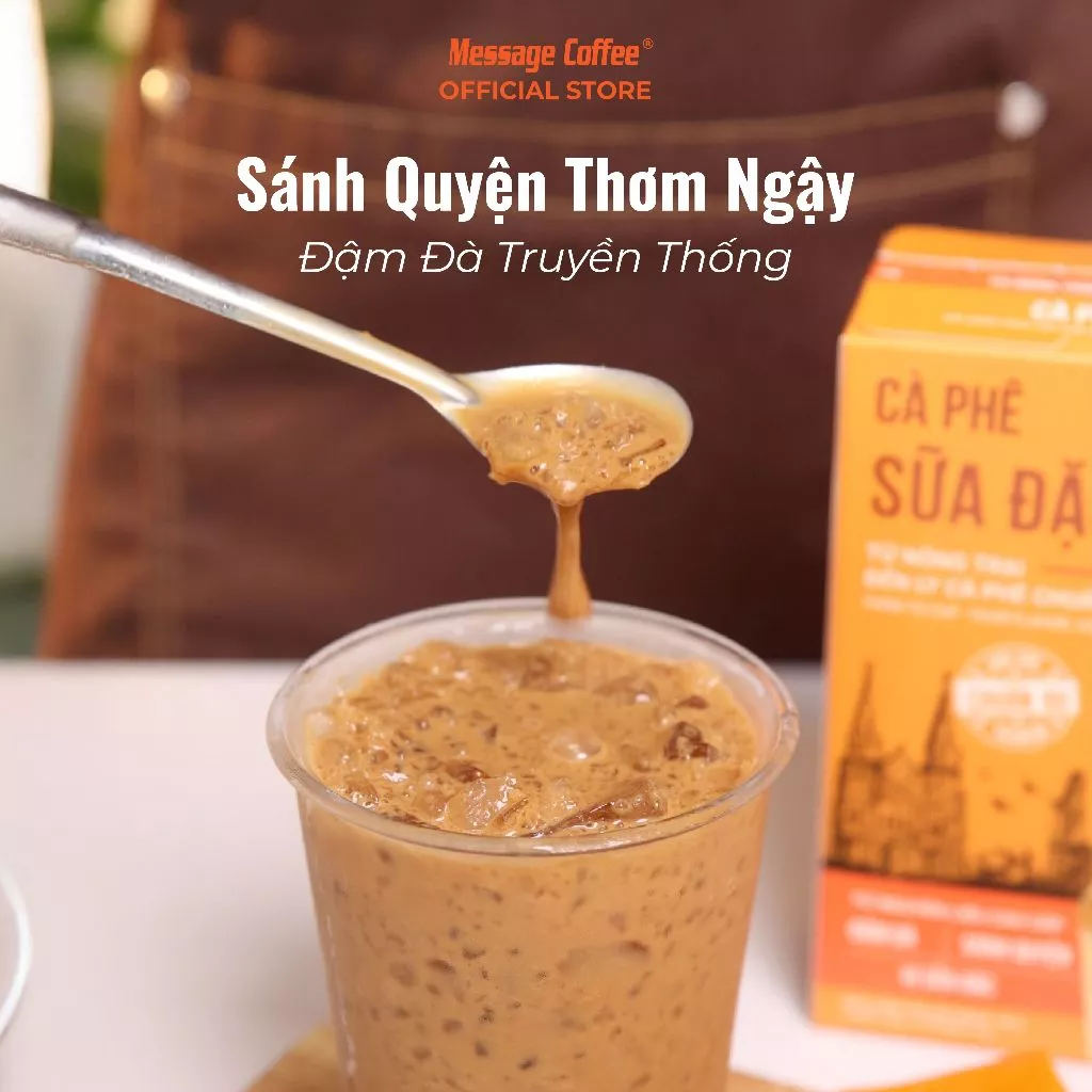 Message Coffee 4in1 ベトナム練乳インスタントコーヒー | 本格派の濃厚クリーミーな味わい 10袋入