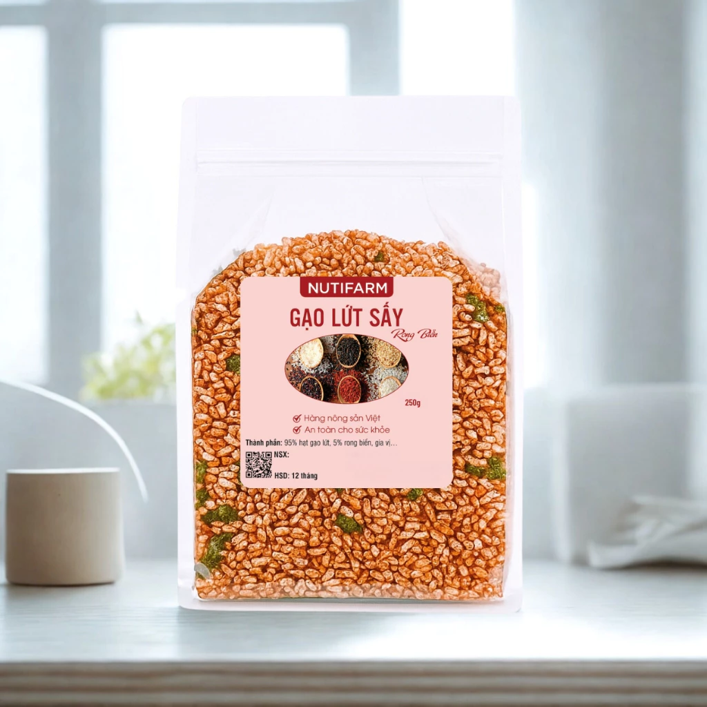 MIDIFARM ダラット特産 ヘルシー玄米海苔チップス 500g